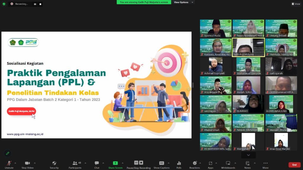 Sukses Refreshment PPL PPG Daljab Batch 2 K1 LPTK UIN Raden Intan ...